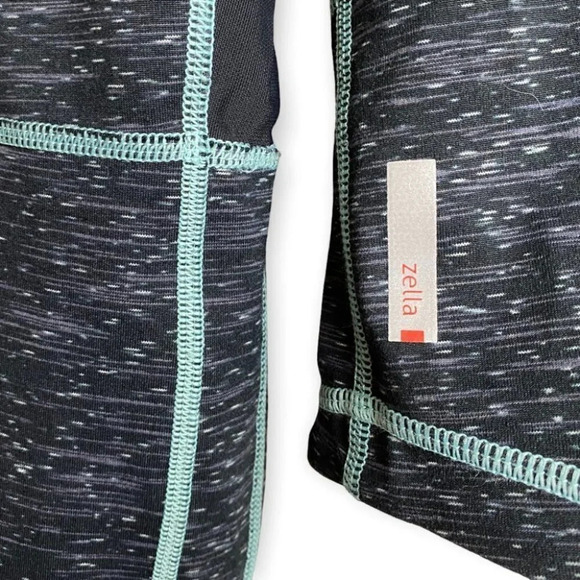 Zella  Mesh Long Sleeve Zip Up Running Sweater - Picture 8 of 9